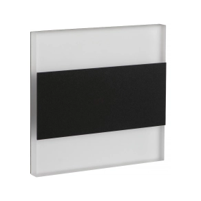   LED süllyesztett lépcsővilágító 0,8W, 4000K, 14lm, fekete - Terra Kanlux 26848