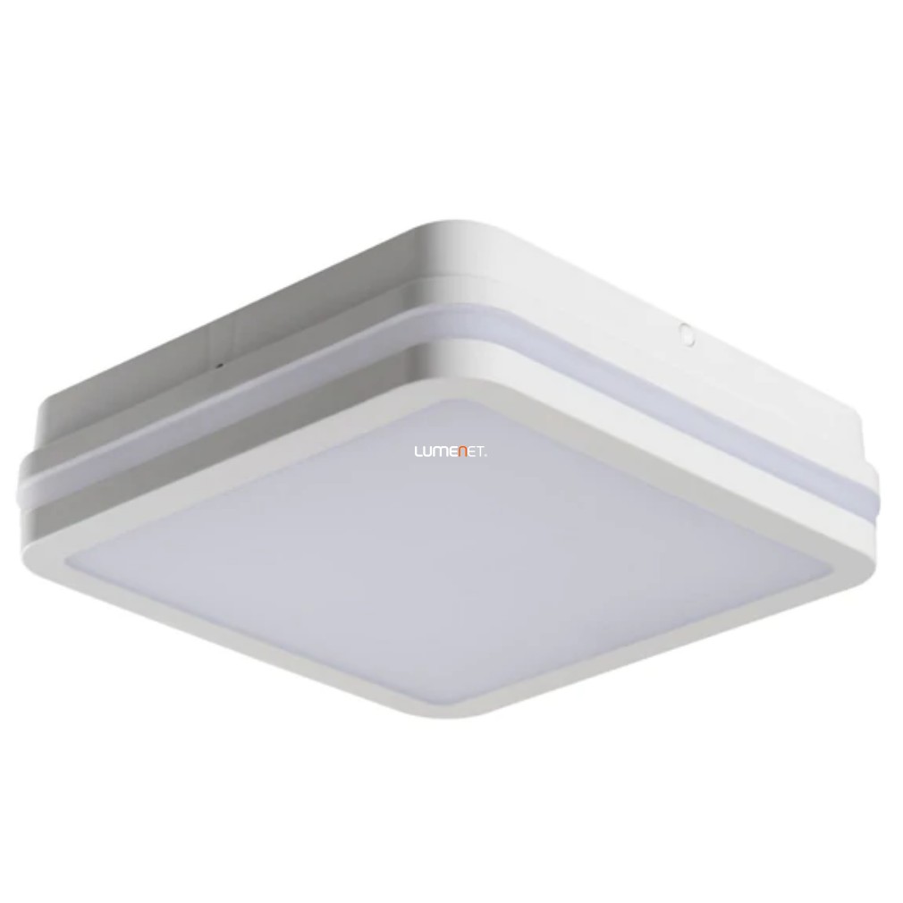 Szögletes kültéri mozgásérzékelős mennyezeti LED lámpa 18W, 4000K, 1550lm, IP54, fehér - Beno Kanlux 32946
