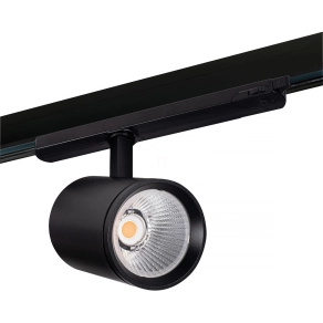   LED spot lámpa, sínre szerelhető, 30W, 3000lm, 4000K, 60°, fekete - Acord Kanlux 33137