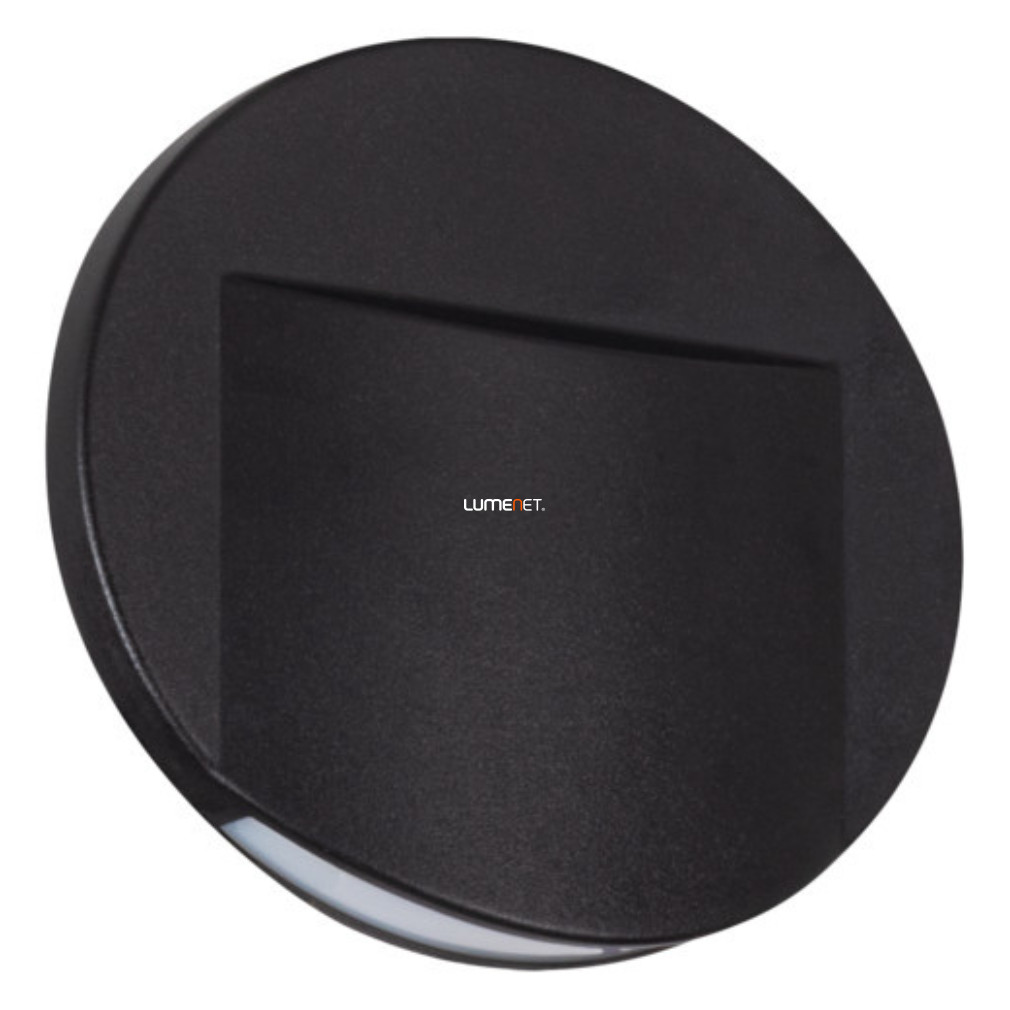 LED lépcsővilágító, kerek 0,8W, 3000K, 15lm, fekete - Ernius Kanlux 33334