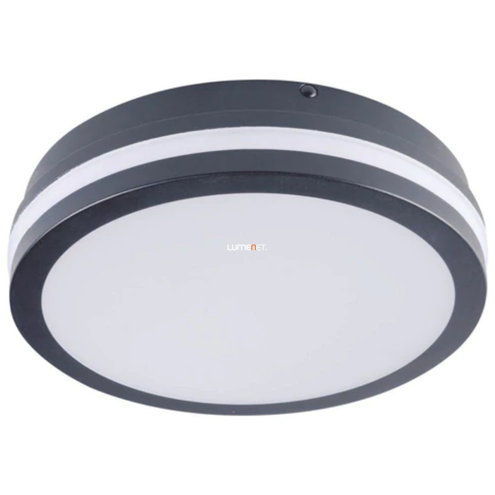 Kerek kültéri mennyezeti LED lámpa 18W, 4000K, 1400lm, IP54, szürke - Beno Kanlux 33348