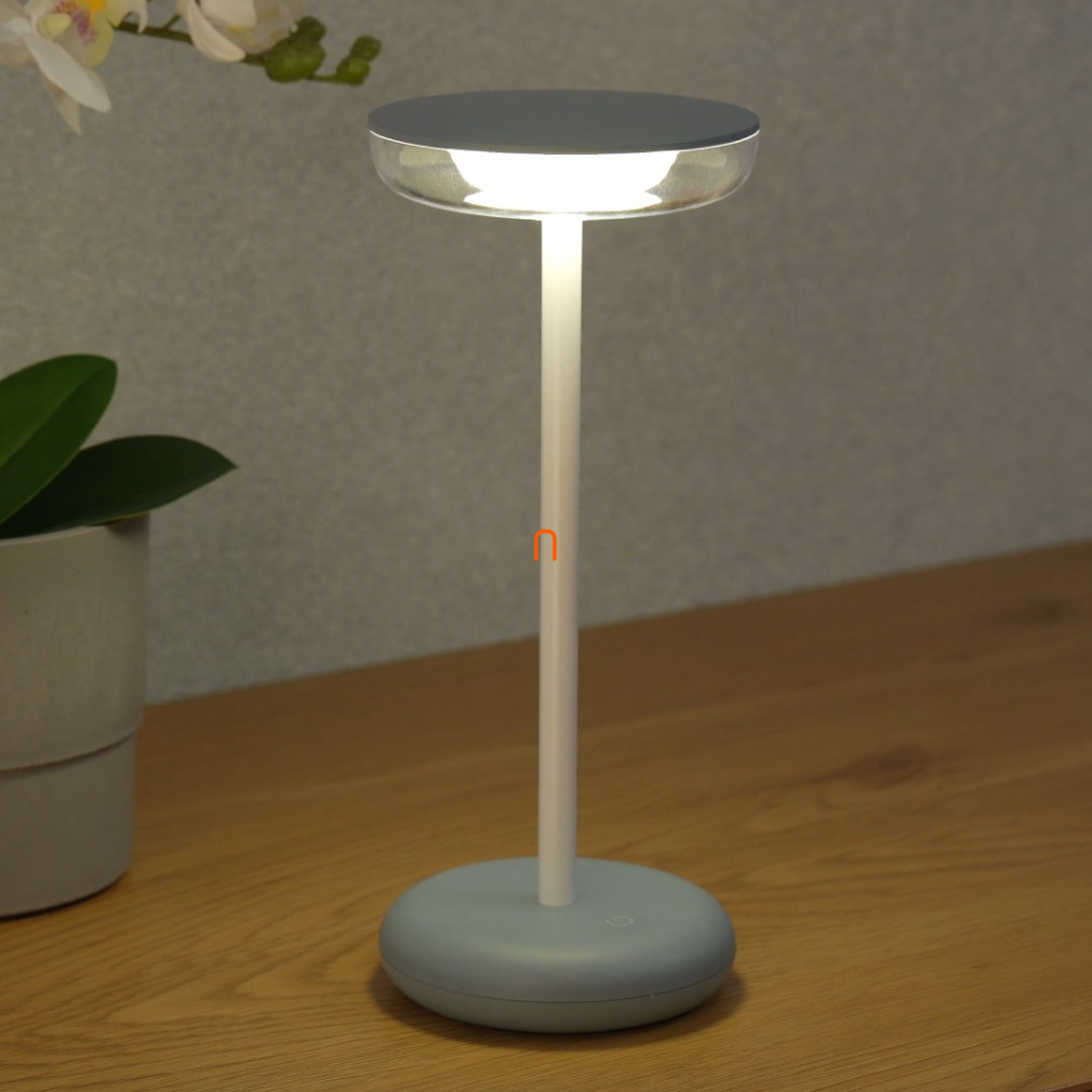 Kültéri kék asztali LED lámpa tölthető - Fluxy Kanlux 37312