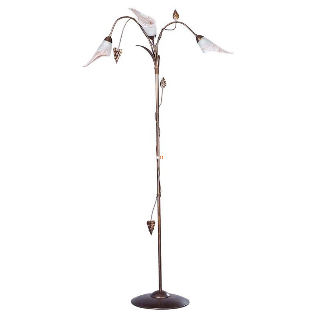 Állólámpa, 158 cm - Prima Prezent 93129, üveg, klasszikus, 3xE14 foglalattal