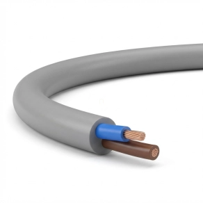   NYM-O 2x 1,5 szürke (100) 300/500V tömör installációs vezeték (MB-Cu, MBCu)