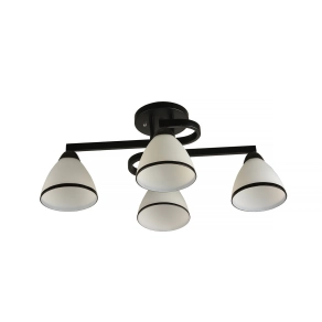   Csillár 4xE27 foglalattal IP20 220-240V feket - Klausen Protone KL100046