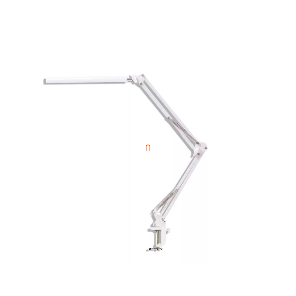 Szabályozható íróasztali LED lámpa fehér színben, 58 cm - Armstrong Klausen KL148012, dimmelhető, USB, állítható, asztalra rögzíthető, 1.15 méretes kábellel, 3000-4500-6500 K, 1160 lm, 11 W, 5 V