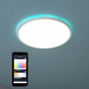   Szabályozható mennyezeti LED lámpa36W 3500lm, 3000-6500K + RGB, IP20 220-240V fehér Klore Klausen KL151085
