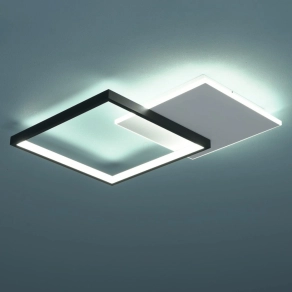   Mennyezeti LED lámpa, fehér, fekete, 45 cm, 27 W, 1800 lm, 4000 K - Vertis Klausen KL151088