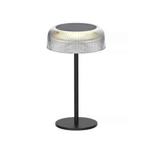   Napelemes LED asztali lámpa, 5,5W, 2700K, 160lm, fekete IP44 - Klausen Fire Fly KL148021 