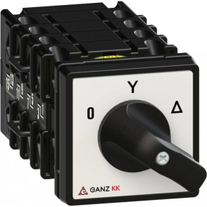   Ganz motorkapcsoló, fogantyús kézikapcsoló 20A, csillag-delta átkapcsoló IP44 (KK0-20-6009)