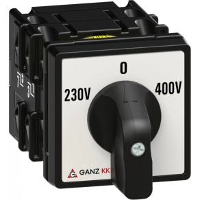   Ganz átkapcsoló, fogantyús kézikapcsoló 20A, 230V-0-400V IP44, 2P (KK0-20-6066)