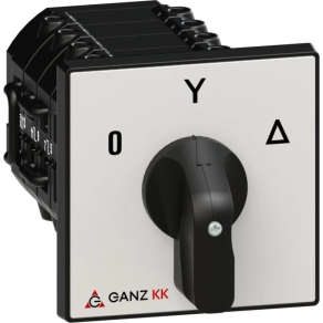   Ganz KK2-63-6009 Motorkapcsoló, fogantyús kézikapcsoló 63A, csillag-delta átkapcsoló IP44