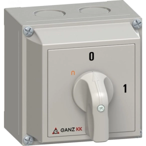   Ganz BE-KI kapcsoló, tokozott kézikapcsoló 20A, IP65, 3P, KKM0-20-9002