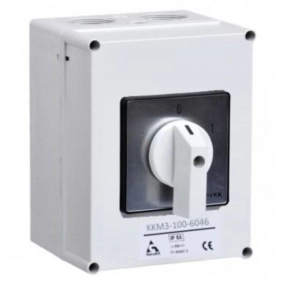 Ganz KKM3-100-6046 Be-ki kapcsoló, 100A, IP65, 4P, tokozott