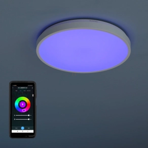   Szabályozható mennyezeti RGBW LED lámpa fehér színben, 42 cm - Alenzo Rábalux 71431