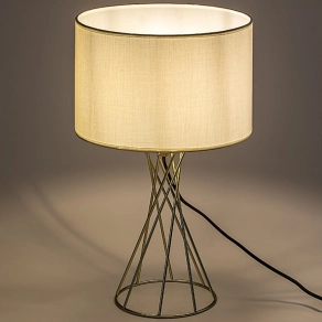   Asztali lámpa fém pálcás talapzattal, 50 cm - Nivra Rábalux 74081 1xE27 foglalattal
