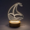 Asztali gyereklámpa, fehér bálna - Akali Rábalux 76001, USB, 3000 K, 50 lm, 2 W