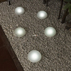   Földbe szúrható napelemes LED lámpa, kerek, 5db/szett - Treppio Rábalux 77008