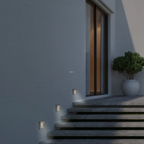   Kültéri lépcsővilágító LED lámpa, 12x12 cm - Trento Rábalux 77105