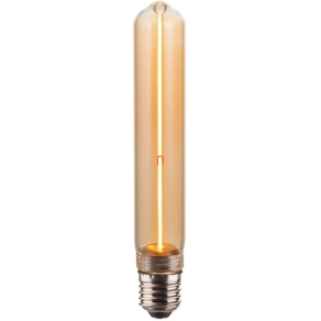 E27 LED Filament, 2W, 120lm, borostyán búra-henger alakú