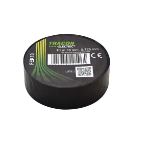 Tracon szigetelőszalag 10mX18mm fekete