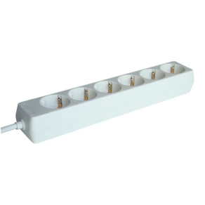   Hálózati elosztó 6db aljzat 1,5fm vezetékkel (H05VV-F 3x1 mm2) H6 Tracon