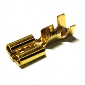   Tracon CSH6-B 6,3x0,8mm szigeteletlen csatlakozó hüvely 100db/csomag