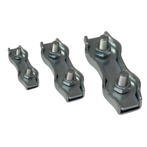   Tracon sodronyszorító bilincs, dupla, acél d=8-9mm, M6 - BSZ2-8