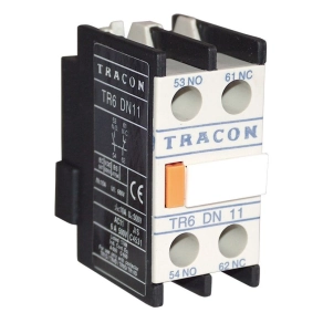   Tracon homlokoldali segédérintkező 1NY+1Z, 2A, 230VAC - TR6DN11