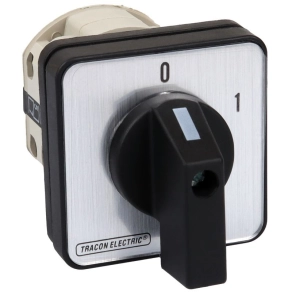  Tracon kézikapcsoló, BE-KI, 400V,20A, 3P, 5,5kW, 48×48mm, 60fok - TK-206/3