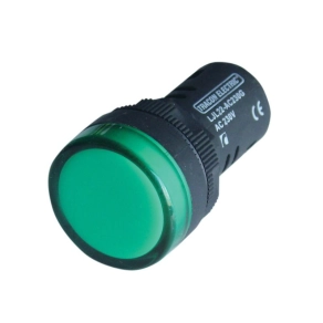 LED-es jelzőlámpa, zöld 12V d=22mm LJL22-GA Tracon