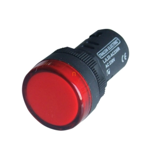 Tracon LED-es jelzőlámpa, piros 24VAC/DC d=22mm - LJL22-RC