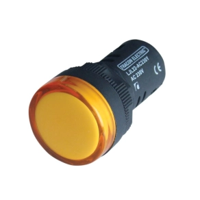 Jelzőlámpa sárga LJL22-YE 230V AC/DC 22mm Led Tracon