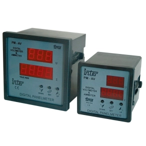   Tracon digitális amper és voltmérő állítható áramváltó áttétellel 72x72mm 0-9500/5A - DTT-1-72