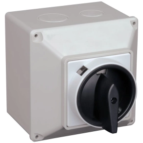  Tracon tokozott főkapcsoló, BE-KI 20A 4P 5,5kW 64×64mm IP44 TKF-20T