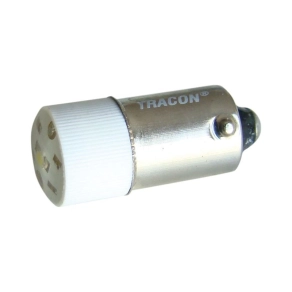   LED-es jelzőizzó, fehér 230V AC/DC, Ba9s NYGL-ACDC230W Tracon