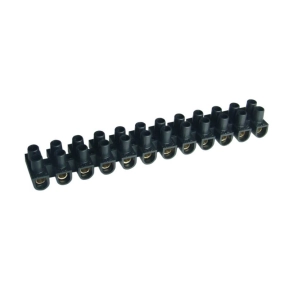   Flex. nyomólemezes sorozatkapocs, H profil, 12tag, fekete 25mm2 SF60A-H-L Tracon