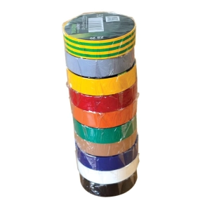   Tracon szigetelő szalag 20x19 válogatás különböző színekben, 10 db/cs - SZIG-SET20
