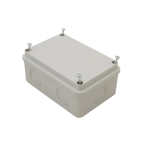   Tracon Műanyag elektronika doboz v. szürke, teli fedéllel MED8125 80×120×50mm IP54