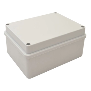   Tracon Műanyag elektronika doboz v.szürke teli fedéllel MED15117S 150x110x70mm