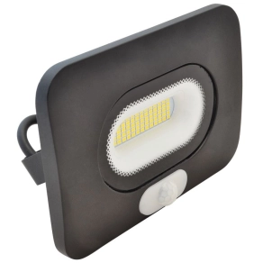   LED fényvető mozgásérzékelővel, fekete 10W, 4000K, IP65, 750lm, RLEDLM10 - Tracon RSMDLM10