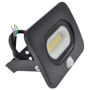   LED fényvető mozgásérzékelővel, fekete 20W, 4000K, IP65,1500lm, RLEDLM20 - Tracon RSMDLM20
