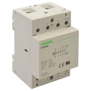   Tracon installációs kontaktor 3 Modul, 4×NO, 63A - EVOHK4-63