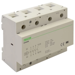   Tracon installációs kontaktor 4 Modul, 4×NO, 80A - EVOHK4-80