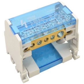   Tracon moduláris elosztóblokk nyitható fedéllel 1×25)mm2 / 3×10mm2, 3×16mm2 100A FLSO25-2P7