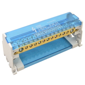   Tracon moduláris elosztóblokk nyitható fedéllel 2×25(25)mm2 / 4×10(6)mm2, 5×16(10)mm2 FLSO25-2P11