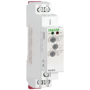   Feszültségfigyelő relé 1 fázisra AC/DC 110-240V, NARV1 Tracon