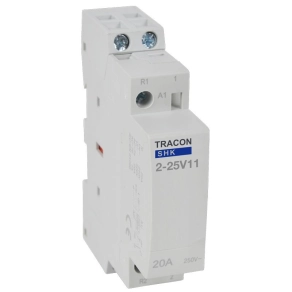   Tracon installációs kontaktor 1 Mod, 1×NO+1×NC - SHK2-25V11