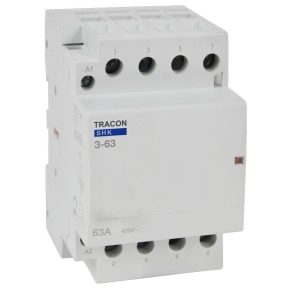 Tracon installációs kontaktor 3 Mod, 3×NO - SHK3-63