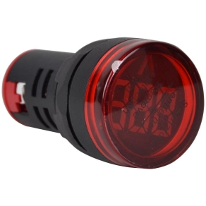   Tracon feszültségmérő, LED jelzőfény, piros 24-500VAC, d=22mm NYG3-VR